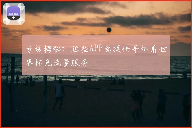 专访揭秘:这些APP竟提供手机看世界杯免流量服务