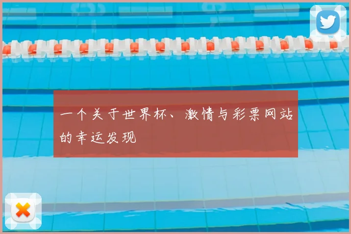 一个关于世界杯、激情与彩票网站的幸运发现